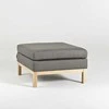 Sofa Customform Pufas, Medžio Apdaila, 70x70 cm, Pilkas