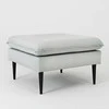 Sofa Customform Pufas, POSH Juodas, 70x70x45 cm, Platininė pilka