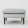 Customform Pufas, POSH Juodas, 70x70x45 cm, Platininė pilka