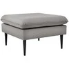 Customform Pufas, POSH Juodas, 70x70x45 cm, Pilka