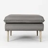 Customform Pufas, POSH WOOD, 0.7x0.7x0.45 m, Pilka spalva