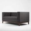 Sofa Customform Pufas, Willy, 72x72 cm, Platinos spalva
