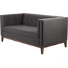 Sofa Customform Pufas, Willy, 72x72 cm, Platinos spalva