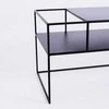 Customform RTV stalas, SENSO FLOWER METAL, 120x45 cm, Juoda
