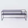 Customform RTV stalas, SENSO FLOWER METAL, 120x45 cm, Juodas