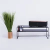 Customform RTV stalas, SENSO FLOWER METAL, 120x45 cm, Juoda