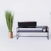 Customform RTV stalas, SENSO FLOWER METAL, 120x45 cm, Juodas