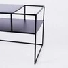 Customform RTV stalas, SENSO FLOWER METAL, 120x45 cm, Juodas