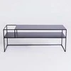 Customform RTV stalas, SENSO FLOWER METAL, 120x45 cm, Juoda