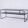 Customform RTV stalas, SENSO FLOWER METAL, 120x45 cm, Juodas