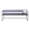 Customform RTV stalas, SENSO FLOWER METAL, 120x45 cm, Juodas