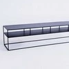 Customform RTV stalas, TENSIO 2 AUKŠTŲ METALAS, 200x45 cm, Juoda