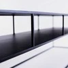 Customform RTV stalas, TENSIO 2 AUKŠTŲ METALAS, 200x45 cm, Juoda