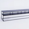 Customform RTV stalas, TENSIO 2 AUKŠTŲ METALAS, 200x45 cm, Juoda