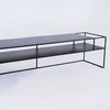 Customform RTV Staliukas, SENSO FLOWER METAL, 170x45 cm, Juoda