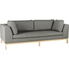 Customform Sofa, Ambient Wood, 228x98 cm, Pilka