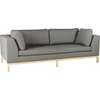 Customform Sofa, Ambient Wood, 228x98 cm, Pilka