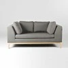 Customform Sofa, Ambient Wood, 98x171 cm, Pilka