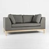 Customform Sofa, Ambient Wood, 98x171 cm, Pilka