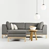 Customform Sofa-lova, Ambient Wood, 98x228 cm, Pilka