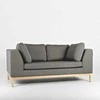 Customform Sofa-lova, aplinkos mediena, 98x171 cm, pilka