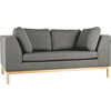 Customform Sofa-lova, aplinkos mediena, 98x171 cm, pilka