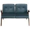 Customform Sofa-lova, ATLANTICA L, 185x251 cm, tamsiai mėlyna