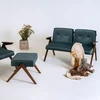 Customform Sofa-lova, ATLANTICA L, 185x251 cm, tamsiai mėlyna