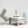 Customform Sofa-lova, Jūros Brizas, 88x220 cm, Juoda