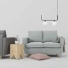 Customform Sofa, LOVER 2 vietų, 90x134x86 cm, Pilka