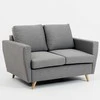 Customform Sofa, LOVER 2 vietų, 90x134x86 cm, Pilka