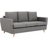 Customform Sofa, LOVER 3 vietų, 0.9x1.89x0.86 m, Pilka