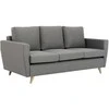 Customform Sofa, LOVER 3 vietų, 0.9x1.89x0.86 m, Pilka