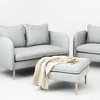Customform Sofa, POSH, 145x89 cm, Pilka