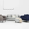 Customform Sofa, POSH Juodas 2 vietų, 0.89x1.45x0.9 m, Juoda