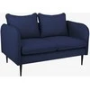 Customform Sofa, POSH Juodas 2 vietų, 0.89x1.45x0.9 m, Juoda