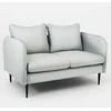 Customform Sofa, POSH Juodas 2 vietų, 0.89x1.45x0.9 m, Platinos Pilka