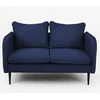 Customform Sofa, POSH Juodas 2 vietų, 0.89x1.45x0.9 m, Juoda