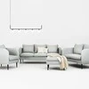 Customform Sofa, POSH Juodas 2 vietų, 0.89x1.45x0.9 m, Platinos Pilka