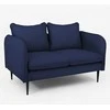 Customform Sofa, POSH Juodas 2 vietų, 0.89x1.45x0.9 m, Juoda