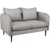 Customform Sofa, POSH Juodas 2 vietų, 89x145 cm, Pilka