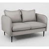 Customform Sofa, POSH Juodas 2 vietų, 89x145 cm, Pilka