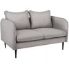 Customform Sofa, POSH Juodas 2 vietų, 89x145 cm, Pilka