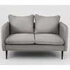 Customform Sofa, POSH Juodas 2 vietų, 89x145 cm, Pilka