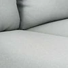 Customform Sofa, POSH Juodas 3-vietė, 89x205 cm, Platinos Pilka