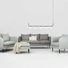 Customform Sofa, POSH Juodas 3 vietų, 89x205 cm, Pilka