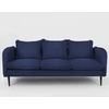 Customform Sofa, POSH Juodas 3 vietų, 89x205x90 cm, Juoda