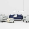 Customform Sofa, POSH Juodas 3 vietų, 89x205x90 cm, Juoda