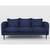 Customform Sofa, POSH Juodas 3 vietų, 89x205x90 cm, Juoda