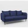 Customform Sofa, POSH Juodas 3 vietų, 89x205x90 cm, Juoda